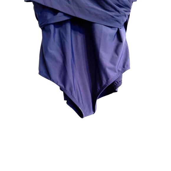 Lands End Sz 20W DDD Slender Suit Wrap One Piece Swim Suit - Picture 5 of 10